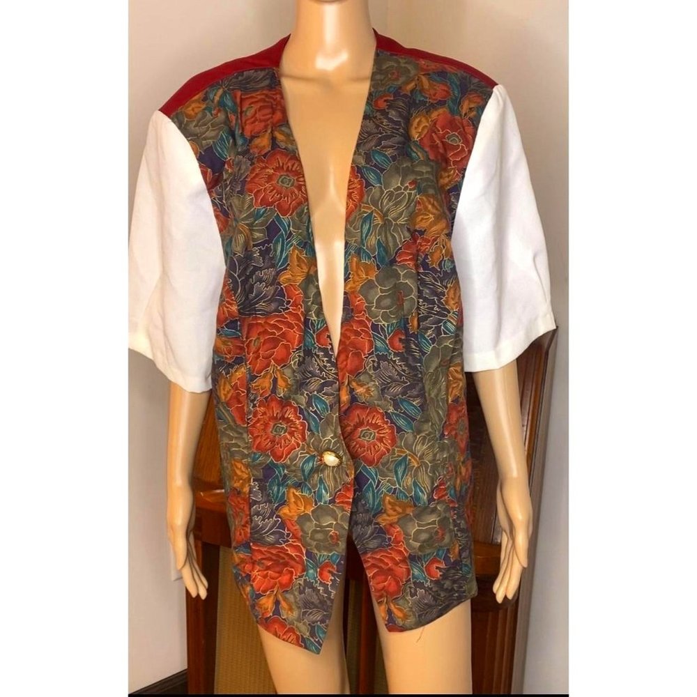 Vintage Fall Floral Vest